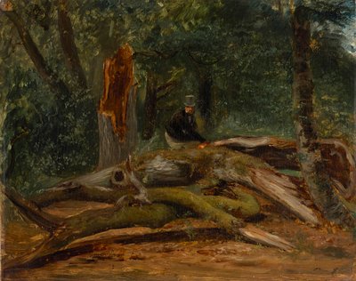 Az erdőben alkotó: Paul Huet