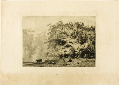Fontainebleau közelében alkotó: Paul Huet