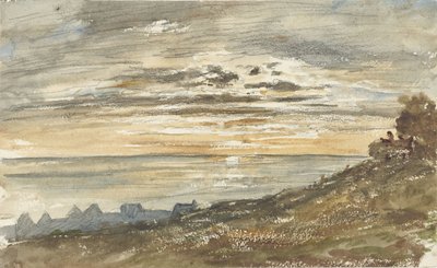 Lenyugvó nap Trouville-ben alkotó: Paul Huet