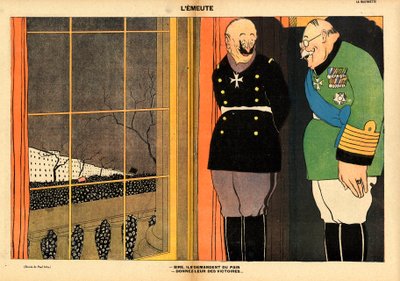 La Baionnette, Szatirikus színekben alkotó: Paul Iribe