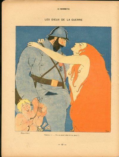 La Baionnette, Szatirikus színekben alkotó: Paul Iribe