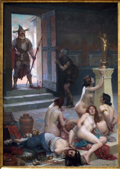 Brenn és az ő részesedése a zsákmányból, Paul Jamin festménye (1853-1903) alkotó: Paul Jamin