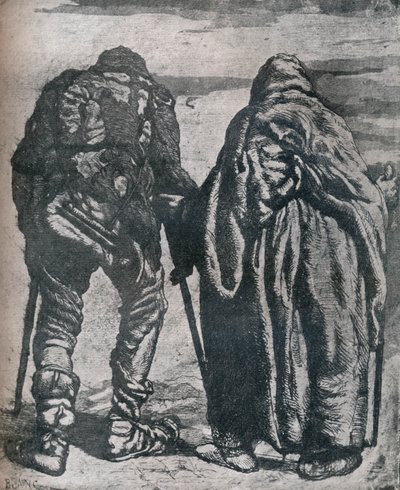 Vagrants, 19. század, 1924 alkotó: Paul Joseph Blanc