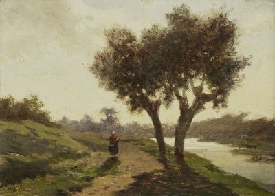 Táj két fával alkotó: Paul Joseph Constantin Gabriel