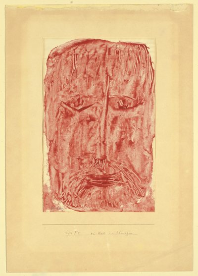 A szomorúság embere; A fájdalom embere alkotó: Paul Klee
