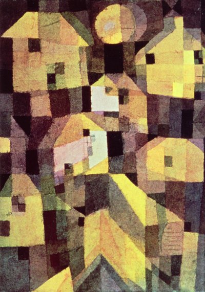 Házak absztrakt összetétele alkotó: Paul Klee