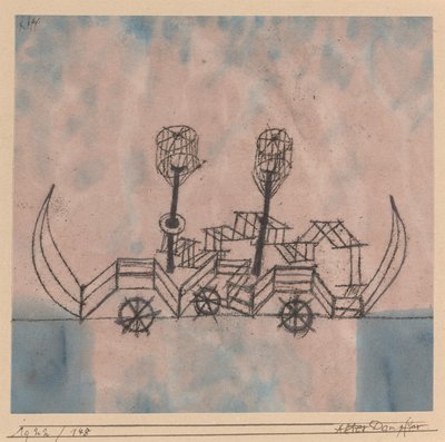 Régi gőzhajó alkotó: Paul Klee