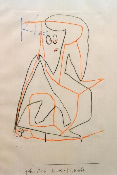 Szakállas nimfa alkotó: Paul Klee