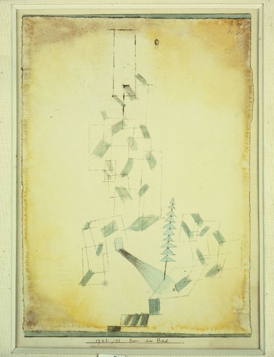építkezés a pataknál alkotó: Paul Klee