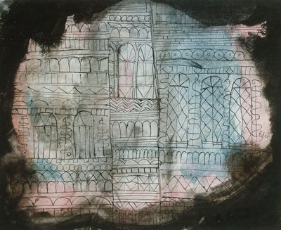 Égő kastély alkotó: Paul Klee