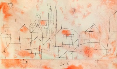 Város gótikus katedrálissal alkotó: Paul Klee