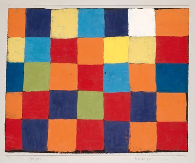 Színtáblázat Qu 1, 1930. alkotó: Paul Klee