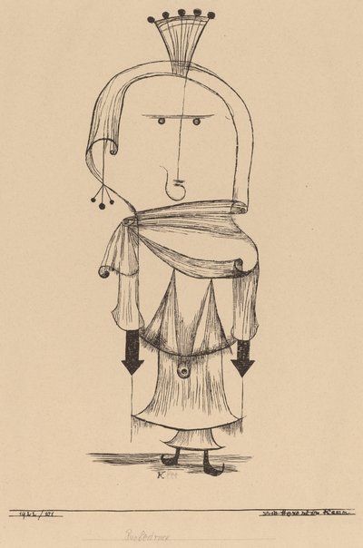 A boszorkány fésűvel alkotó: Paul Klee