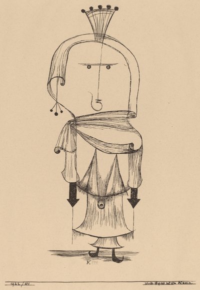 A fésűs boszorkány, 1922. alkotó: Paul Klee