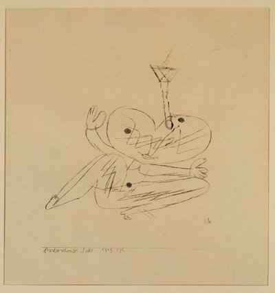 Oltófény (gravírozás) alkotó: Paul Klee