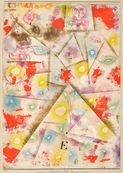 Emléklap E Gedenkblatt E, 1924. alkotó: Paul Klee