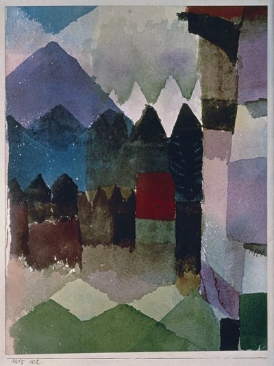 Fohn Wind Franz Marc kertjében alkotó: Paul Klee