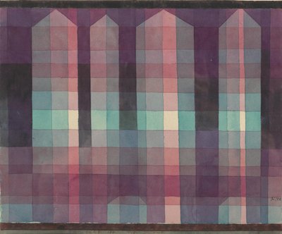 Négy torony, 1923. alkotó: Paul Klee