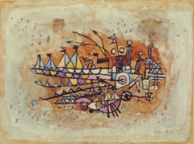 Kikötői jelenet alkotó: Paul Klee