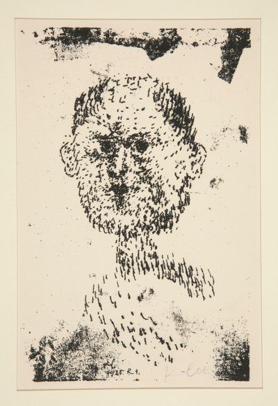 Fej (Kopf) - Szakállas férfi (Baertiger Mann) alkotó: Paul Klee
