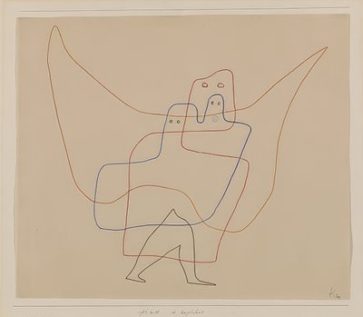 Engelshutban. 1931 alkotó: Paul Klee