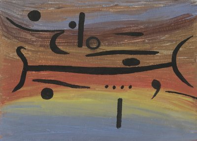 Hangszerek, 1938. alkotó: Paul Klee