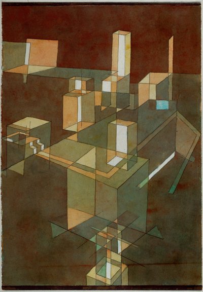 Olasz város (olaj, vászon) alkotó: Paul Klee