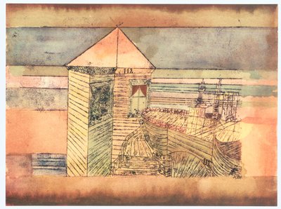 Csodálatos leszállás, vagy " 112 " (metszet) alkotó: Paul Klee