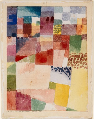 Motívum a Hammametből, 1914. alkotó: Paul Klee