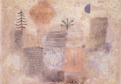 Park a hűvös Félholddal; Park mit dem kuhlen Halbmond alkotó: Paul Klee