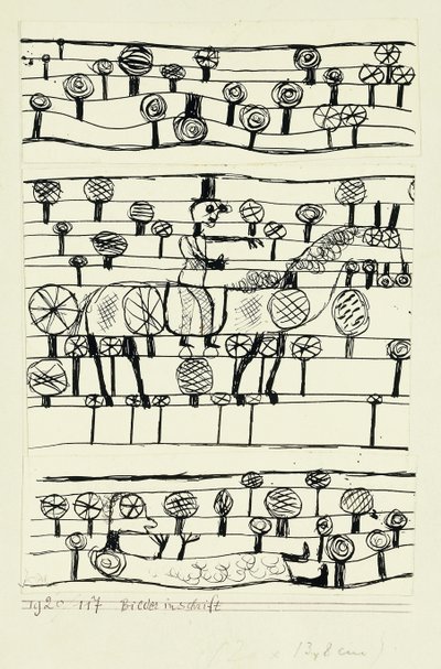 képírás; Képek felirat alkotó: Paul Klee
