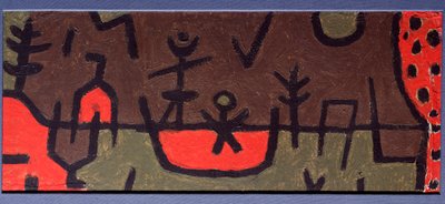 Tó a parkban - festmény alkotó: Paul Klee