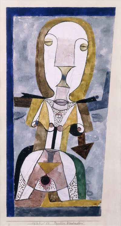 Népszerű falfestmény; Népszerű Wandmalerei alkotó: Paul Klee