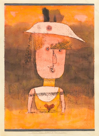 P. asszony portréja délen alkotó: Paul Klee