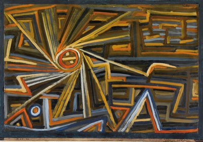 Sugárzás és forgás. alkotó: Paul Klee