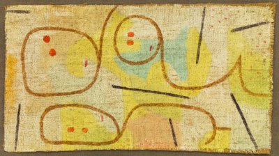 Fekvő, c. 1937 (olaj, zsákvászon) alkotó: Paul Klee