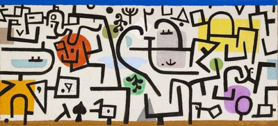 A gazdag kikötő képe egy utazásról, 1938. alkotó: Paul Klee