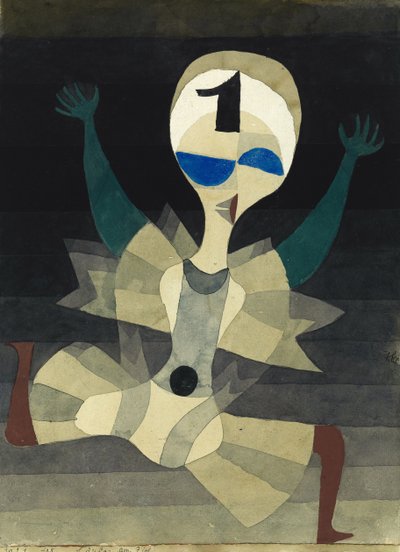 Futó a célban, 1921. alkotó: Paul Klee