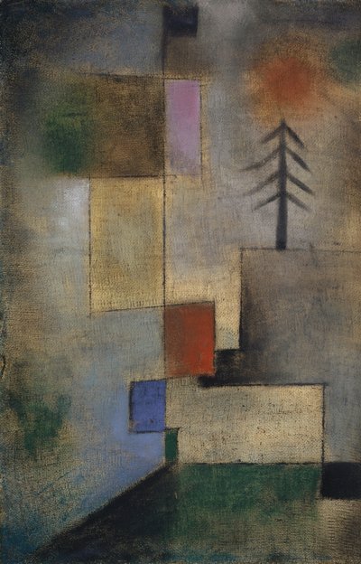 Kis kép a fenyőkről alkotó: Paul Klee