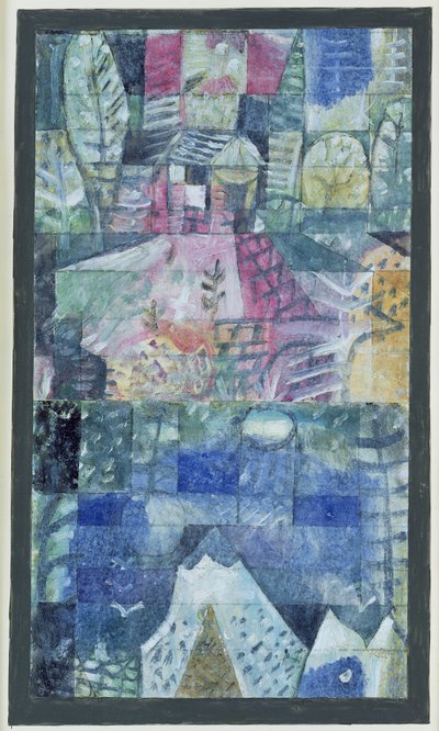 Emlékkép egy kirándulásról alkotó: Paul Klee