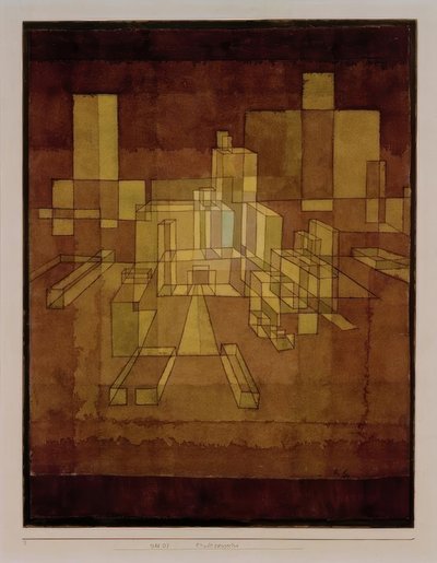 Város perspektívája alkotó: Paul Klee