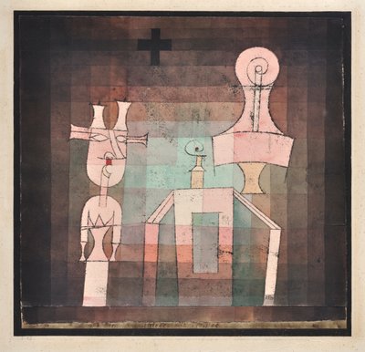 Csendélet szobrokkal Csendélet szobrokkal, 1923. alkotó: Paul Klee