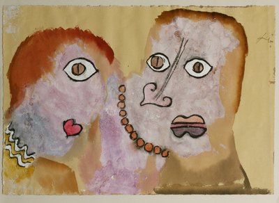 A nyaklánc. Akvarell (akvarell) alkotó: Paul Klee