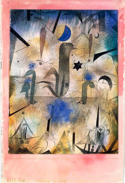 „A csónakok szirénéi” alkotó: Paul Klee