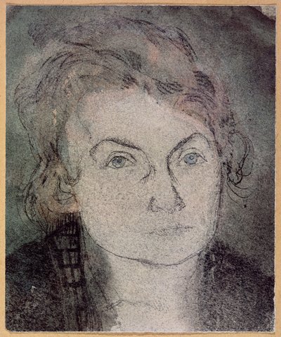Cím nélkül (Lily Klee-Stumpf) (1876-1946) 1906 körül (ceruza és akvarell papíron) alkotó: Paul Klee