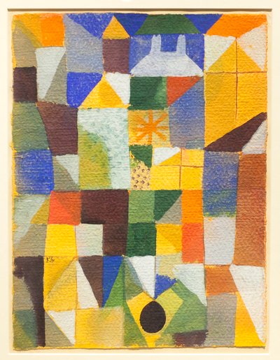 Városi kompozíció sárga ablakokkal alkotó: Paul Klee