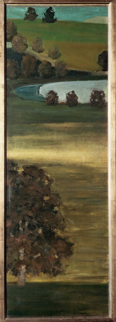Kilátás az Aar-völgyre, Svájc - festmény alkotó: Paul Klee