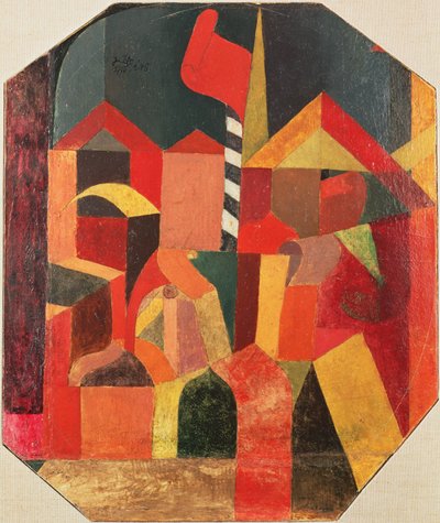 A vörös zászlóval alkotó: Paul Klee