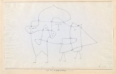 A csoport zárva: Enlacés en un groupe, 1930. alkotó: Paul Klee