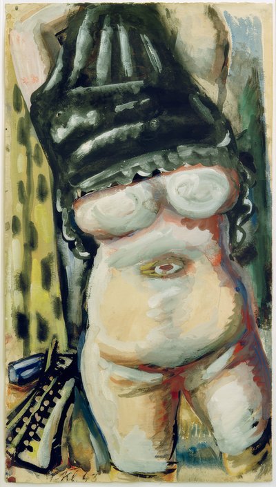 Meztelen, fedett fejjel alkotó: Paul Kleinschmidt